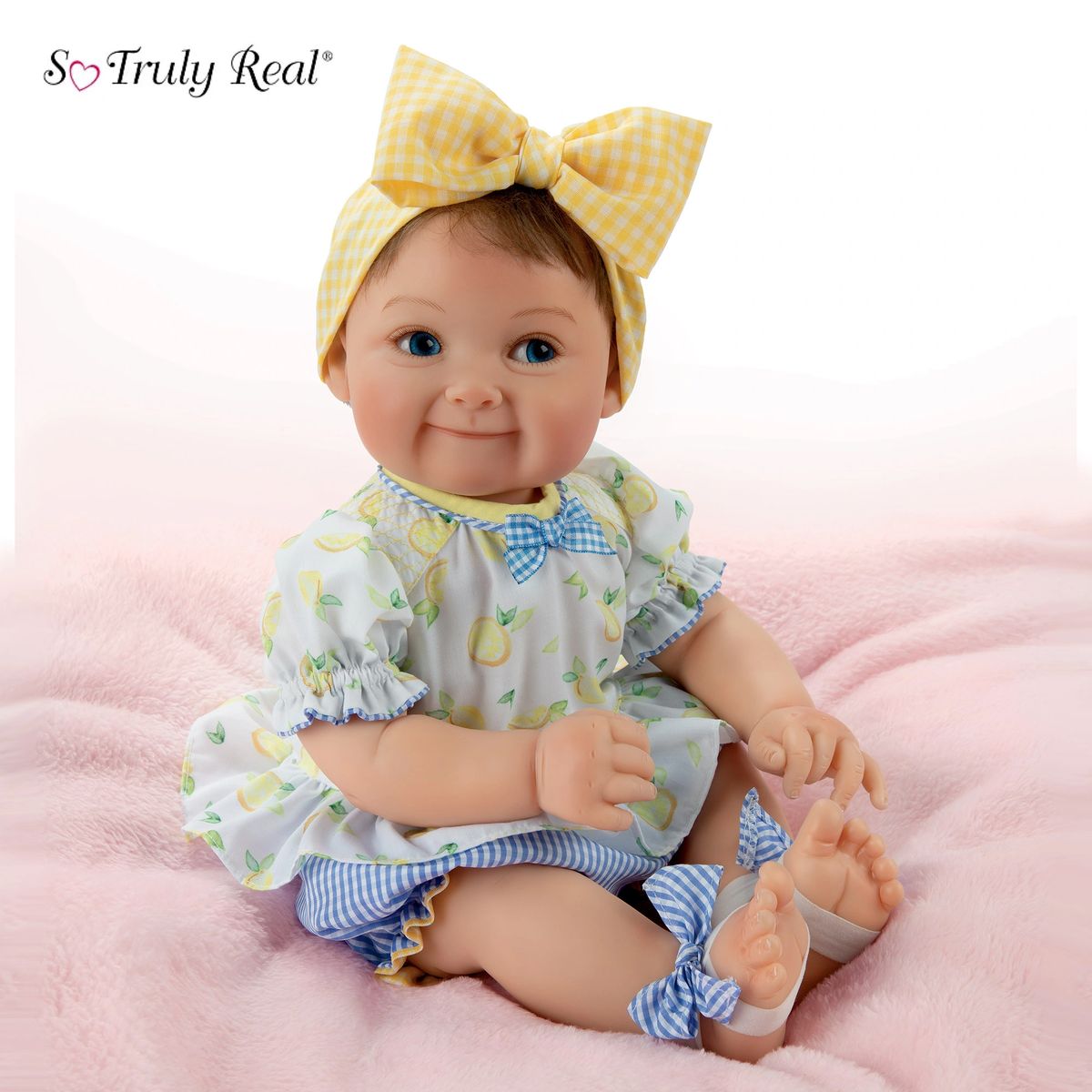 Ashton Drake Mommy's Main Squeeze Expressive Baby Doll With Lemon